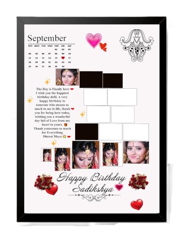 Image of A4 Size Photo Frame For Home and Office Decoration | 8x12 Inches (Black), Rectangular, Black, 11