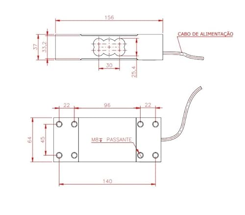 Sensor de Peso Célula de Carga 2096 BALANÇA TOLEDO /60kg/100Kg/200Kg/300kg (200Kg)