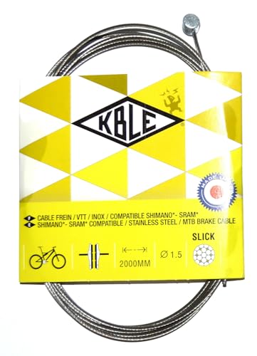 Cable frein VTT inox slick résistant pour un freinage fluide et durable