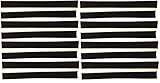 Vinyl Record Cleaning Strips 16-Pack [Black] Wide Oversized 3/8-inch x 4-inch VPI Okki Nokki 3M Clean Strip Set for 12-inch LP Record Album / 3M + Velvet = Cleaner LPs & Albums