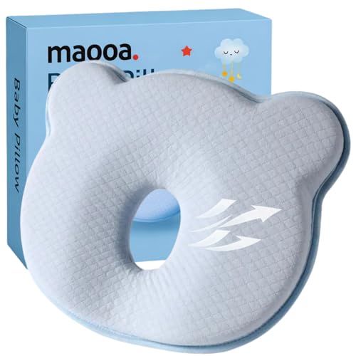 Image of maooa Memory Foam Travel Pillow Soft and Breathable and Cute Cartoon Bear Design