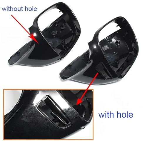 Coque de rétroviseur noir avec trou pour Audi Q5 et Q7
