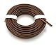 BELI-BECO L318/5 Kabel - Kupferlitze 3 x 0,14 mm² (1x18x0,10 mm) - Drillingsleitung - 5 m Ring (Fleischmann-Farben: Hellbraun-Schwarz-Dunkelbraun)