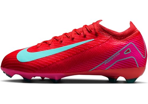 Nike Jr. Mercurial Vapor 16 Pro Low-Top normalen Rasen (jüngere/ältere Kinder) Fußballschuh, Ember Glow/Aurora Green, 35.5 EU