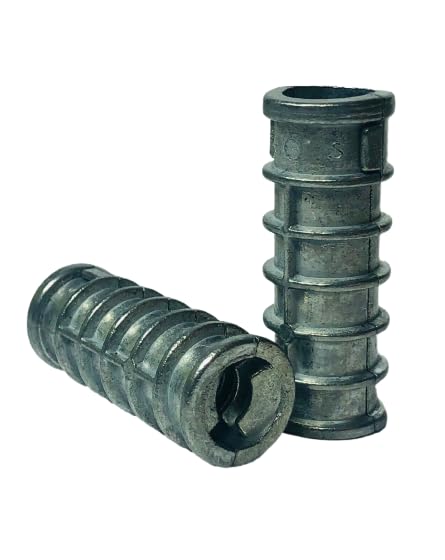 Qty 100 3/8" x 1-3/4" Lag Screw Shield Anchor Short Zinc Alloy 5/8" Hole for DIY Real Men