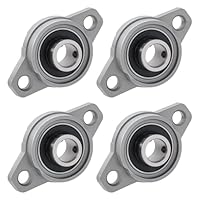 Stehlager Gehäuselager 4 Stück Flanschlager Rhombische Flanschlager Selbstausrichtend Stehlager Kugellager Lagerblock Flanschlager Kugellager Lagerblock (12mm Innendurchmesser)