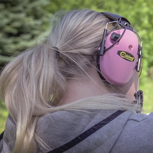 Caldwell 871118-SSI E-Max Elektrischer Gehörschutz mit niedrigem Profil, Pink - Mehrfarbig, N/A