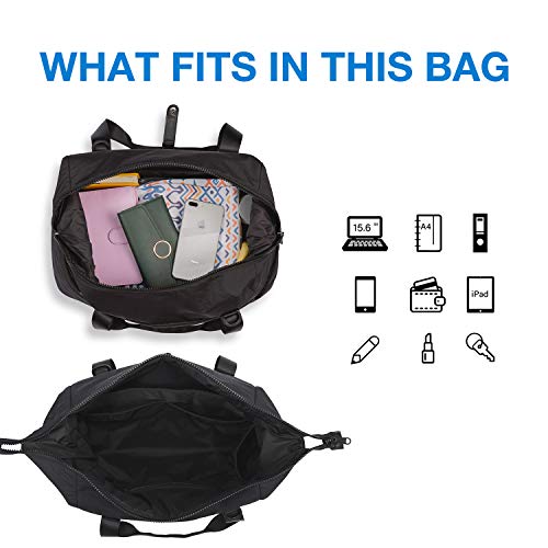 Bagsmart BM0102006AN-FCA Gym Bag For Women, Carry On Weekender Overnight Bag, Travel Duffel Bags With Trolley Sleeve, Personal Item Travel Bag Tote Bag Workout Dance Bag thumb #4