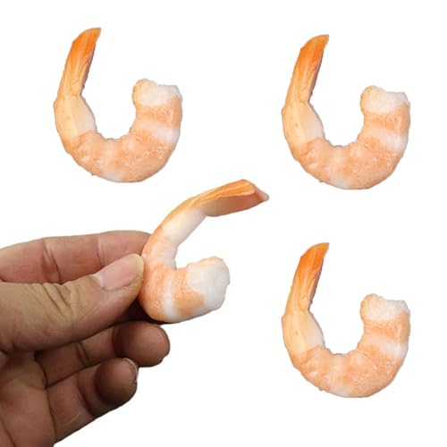Haoyull Simulation Shrimp Artificial Food Simulation Food Model Home Display Kitchen Photograph Tool Supplies Home Decors
