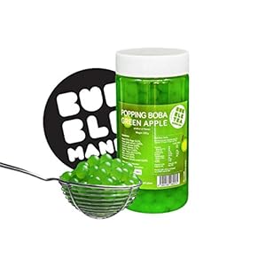 Originele Boba Popping fruitparels voor Bubble Tea Groene appel (450 g)
