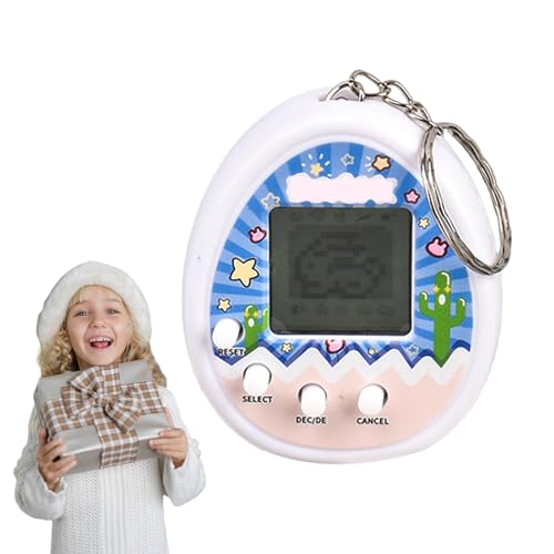 Mascota Digital Virtual, Juguete para Mascotas Virtual - min Juego de Llavero Digital para Mascotas | 168 Opciones de Mascotas, Juguetes electrónicos para niños.