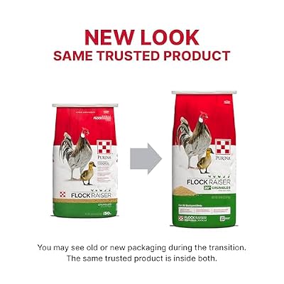 Purina | Flock Raiser Crumbles Poultry Feed | 50 Pound (50 LB) Bag