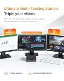 BOSGAME E4 Home-Office-Mini PC, Ryzen 5 3550H (do 3,7 GHz, lepszy od N150), 16 GB RAM DDR4, SSD NVMe 512 GB, Mini Komputer, potrójny ekran 4K, HDMI, USB-C, DP, podwójne LAN, Wi-Fi 5, BT 5.0