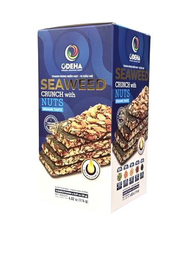 Image of Combo - Sesame Seaweed Nuts and Cheese Seaweed Nuts - Thanh Rong Bien Vi Dau Me va Thanh Rong Bien Vi Pho Mai - 4 per Box with 2 Boxes per Order