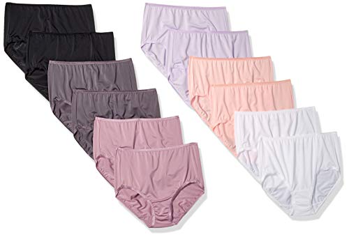 Fruit of the Loom Women's Underwear Microfiber Panties (Regular & Plus Size), Brief-12