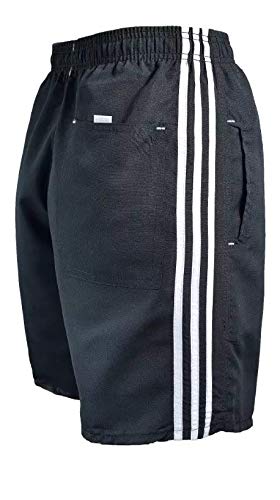 Kit 5 Bermudas Masculinas, Tactel, 3 Bolsos, P, M, G, GG, XG, XGG (Cores escuras sortidas, XG)