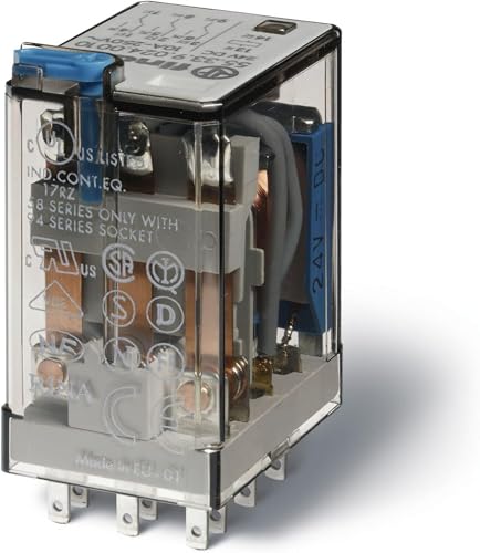 Relé industrial Finder serie 55 240vac para sustitución rápida en maquinaria automatizada