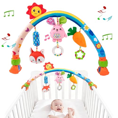 Image of Pau1Hami1ton Baby Stroller Arch Toys, Car Seat Toys,Baby Gifts.S-19(Rabbit)
