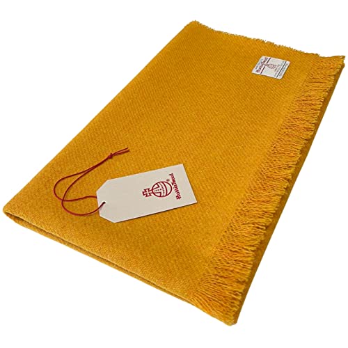 Harris Tweed Mustard Yellow Lap Blanket Amazon.co.uk Handmade Products