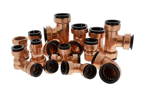 Image of NIBCO Fig No P600, 3 /4 in. Copper Wrot Racer Push-to-Connect Coupling