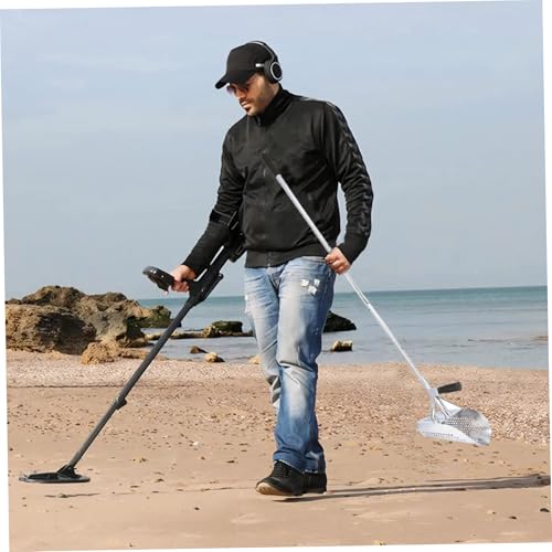 Pala de arena para detección de metales Wxyestna de acero inoxidable con mango desmontable de 47 5
