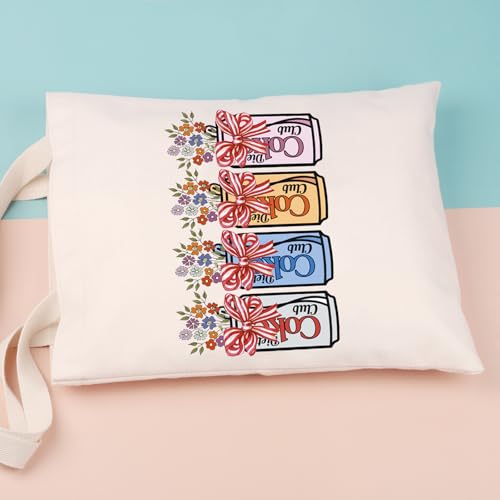 Image of JNIAP Drinks Pink Bow Coquette Tote Bag Drinks Wild Flowers Grocery Bag Soda Drinks Lover Gift (Co)