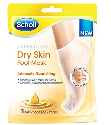 Scholl Foot Mask Triple Oil, One Pair, One Size