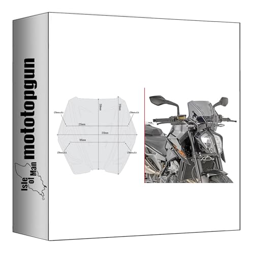 Bulle fumée A7708 Givi pour KTM Duke 790 afin de réduire le vent sur autoroute