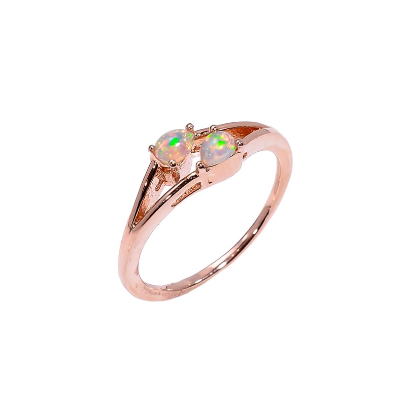 Bague en opale de feu et argent 925 pour illuminer vos soirées
