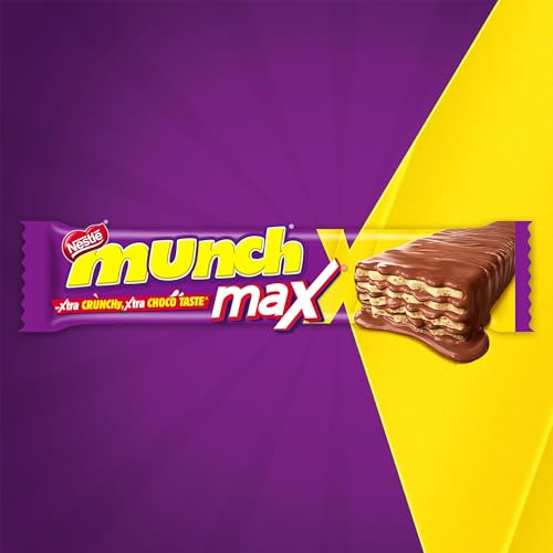 Image of Nestle Munch Max, Choco Coated Crunchy Wafer Bar, 38.5g / 42g Pack (Product Weight May Vary)