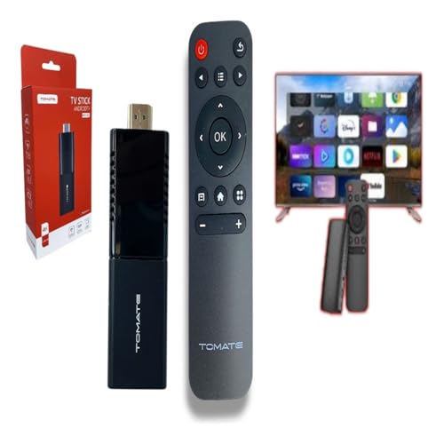 Tomate TV Stick Android, Dongle HDMI 4K com Controle Remoto, Stre...