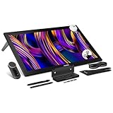 HUION KAMVAS Pro 27 (144Hz) 4K UHD Drawing Tablet with Screen, PenTech 4.0 Stylus 16384 Pen Pressure, Canvas Glass 3.0 △E<1 Graphic Tablet 98% Adobe RGB Multi-Touch Drawing Monitor with Keydial Remote