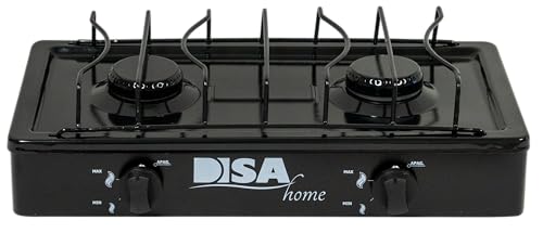 Opiniones y reviews de Parrilla Disa los preferidos por los clientes. 41 DISA HOME Parrilla a Gas 2 Quemadores de Mesa, Encendido Manual. PARR-GAS-02 (Negro)