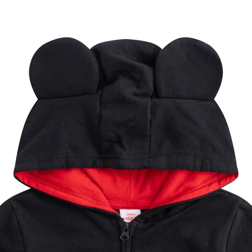 Disney Mickey Mouse Boys Zip Up Hoodie with Ears for Infants and Toddlers Kids2