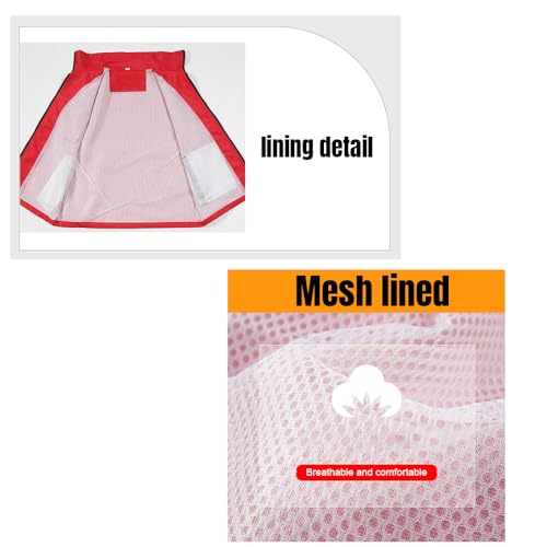 YOWESHOP Reflective Lightweight Zip-Up Vest with Pockets for Outdoor Sports and Activities,Custom Logo Sleeveless Windbreaker3