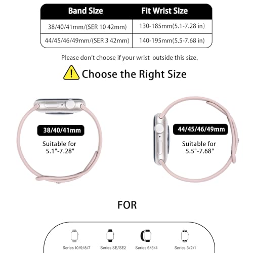 Image of Thin Silicone Band Compatible with Apple Watch 41mm 38mm 40mm 46mm 45mm 42mm 44mm, Slim Narrow Replacement Sport Strap Wristband for iWatch Series 11 10 9 8 7 6 5 4 SE Ultra 3 2 1 Women Men