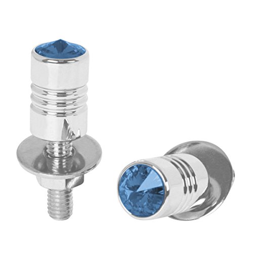 Gg Grand General 50851 Chrome Aluminum License Plate Fastener cover