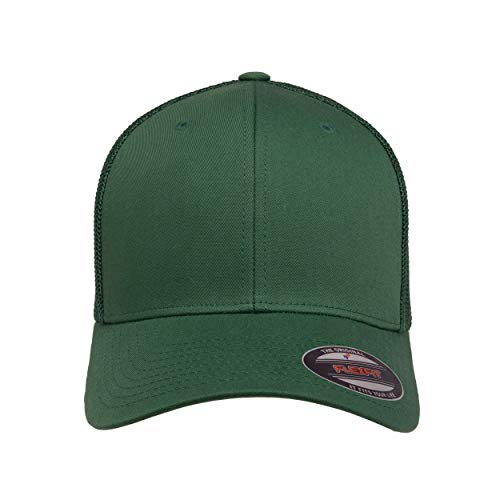 Image of Flexfit Unisex Mesh Fitted 2-Tone Trucker Hat, One Size
