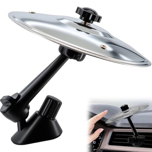 Yeria Platillos de Batería para Coche – Crash Cymbal Decoración de Ventilación – Divertido Accesorio de Mini Tambor para Coche – Regalo para Músicos, Hombres y Niños (plateado)