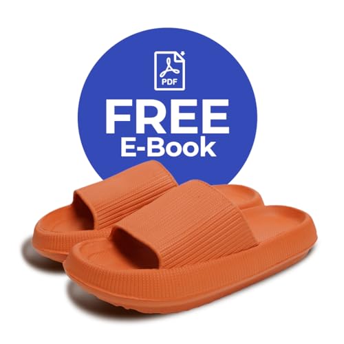 Image of Cloud Slides For Women And Men - Comfy Non Slip Indoors Slippers For Shower Spa Pool College Outdoors Slides - Soft And Cozy Open Toe House Sandals Thick Soles