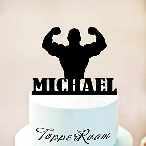 Dtrfloor Decoration De Gateau Trainer Bodybuilder Pour Gateau Halterophilie Decoration De Gateau De Gymnastique Decoration De Gateau De Fitness Decoration De Gateau D Anniversaire Amazon Fr Cuisine Et Maison