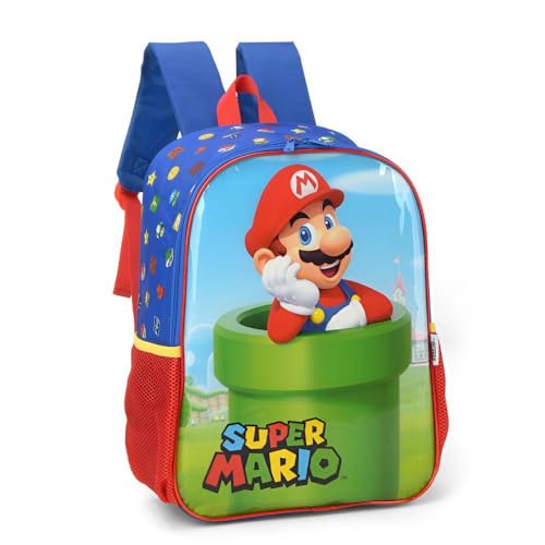 Kit Mochila De Costas Super Ma rio Cano + Lancheira Luxcel