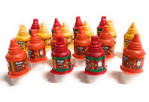 PELON RICO Tamarind Candy Flavor MINI Pelo Dulce De Tamarindo, with Mango,Chamoy, Watermelon 13 gr. (18 Pack)