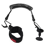 Fácil de llevar y usar MagiDeal 1 correa de TPU para bodyboard con correa de muñeca para tabla de surf (1,5 m, 7 mm), color negro