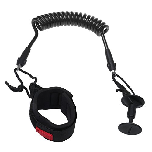 Coleira para prancha de surf menolana, correia elástica macia para surfar, corda de pé espiralada pa