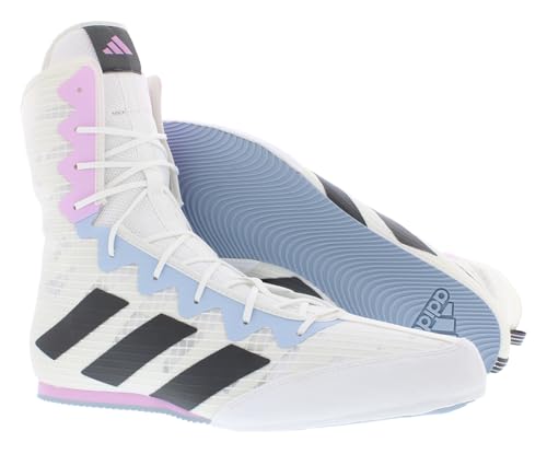 Image of adidas Box Hog 4 Unisex Shoes Size 14, Color: White /Grey /Lilac