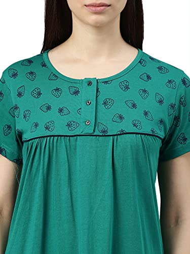Image of KRYPTIC Womens Pure Cotton Printed Maxi Nightdress