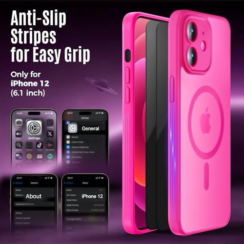 Image of Symcele Designed for iPhone 12 Case, Hot Pink