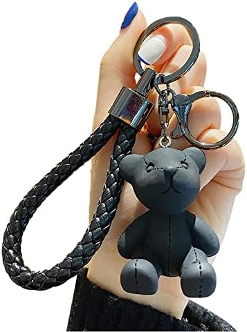 Yaihsuy Bear Resin Keychain Bear Key Ring Bag Charm for Car Keys, Backpack Accessories,Decoration Gift for Women Girls