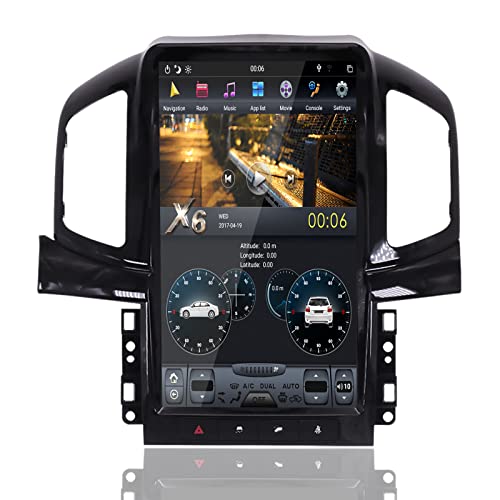 MOOKAKA Android Auto Radio 2 DIN Navegación GPS Unidad Principal Radio Tesla para Chevrolet Captiva 2013-2017 Reproductor Multimedia 13.6 Pulgadas Pantalla Vertical Apoyo Carplay DSP (PX6,4+128GB)